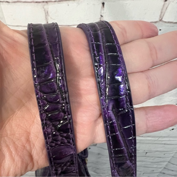 Brahmin Tia Purple Ultraviolet Ombre Melbourne S77 1708 00580 - Picture 7 of 16